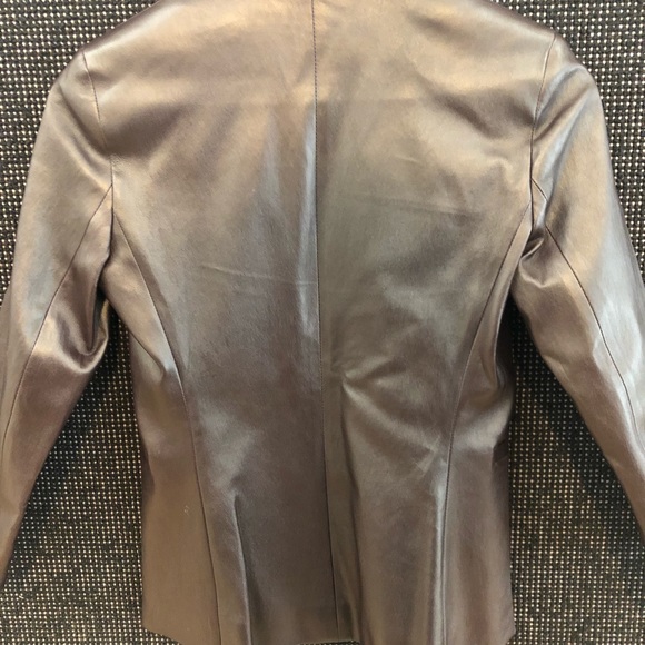 The Row eggplant Nolbon leather blazer jacket - Picture 4 of 5